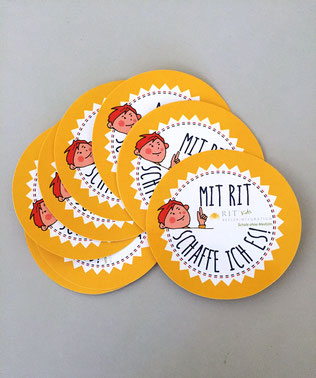Sticker rund - Mit RIT schaff ich es